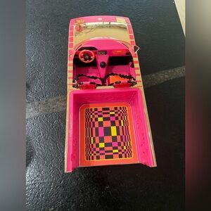 Limited Edition Pink & Gold Barbie LOL Speedmatic Convertible Car Pool & Dance